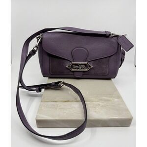 Coach Womens Purple Jade Messenger Shoulder Bag Handbag M1992-91027 Unique